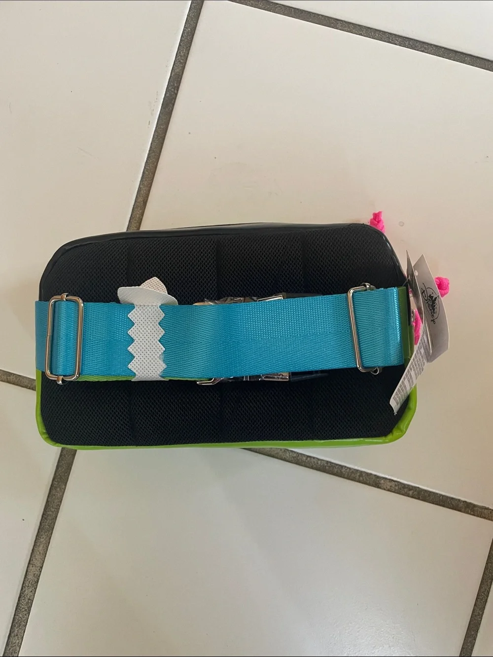Star Wars Neon Green Black Pencil Case with Pink and Orange Accents
